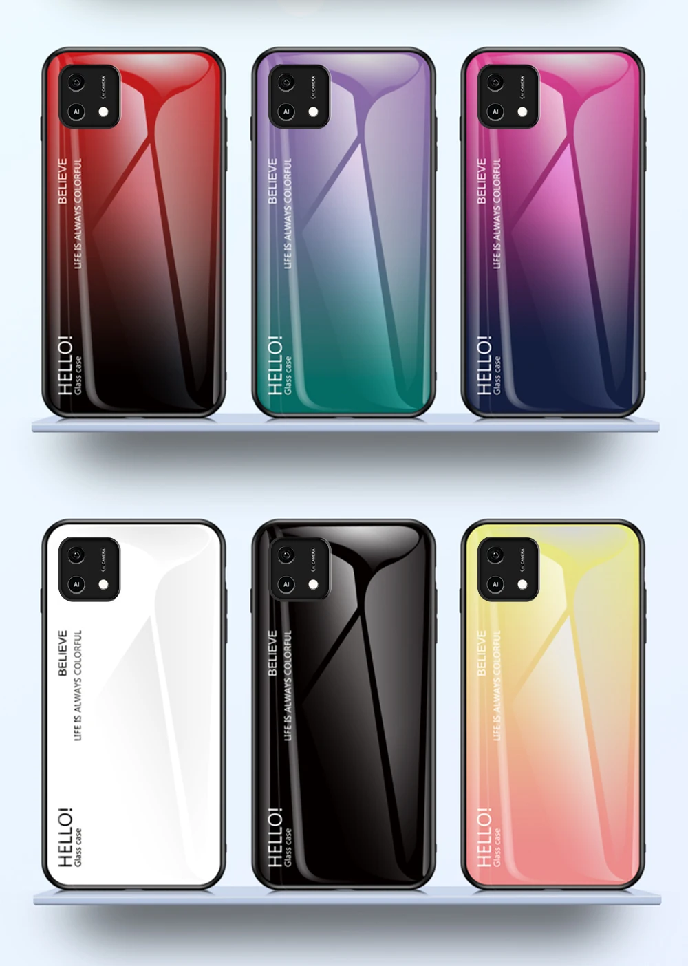 Luxury Mirror Tempered Glass Phone Case For Oppo Series_voghion.com