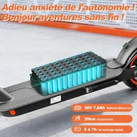 SEEMAR S3 Electric Scooter with App Function with Mobile Phone Holder and Anti-Theft Protection Foldable E Scooter 25-30 km 4