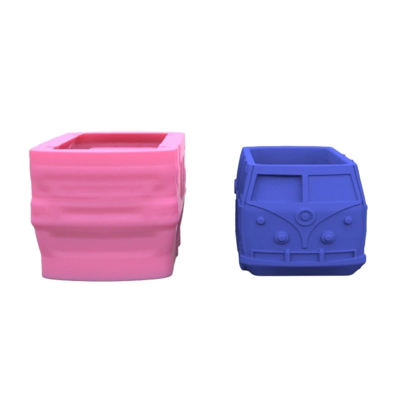 

Pen Holder Flower Pot Silicone Mold Car Shape Epoxy Resin Mold DIY Decoration Tools Succulent Planter Making Supplies