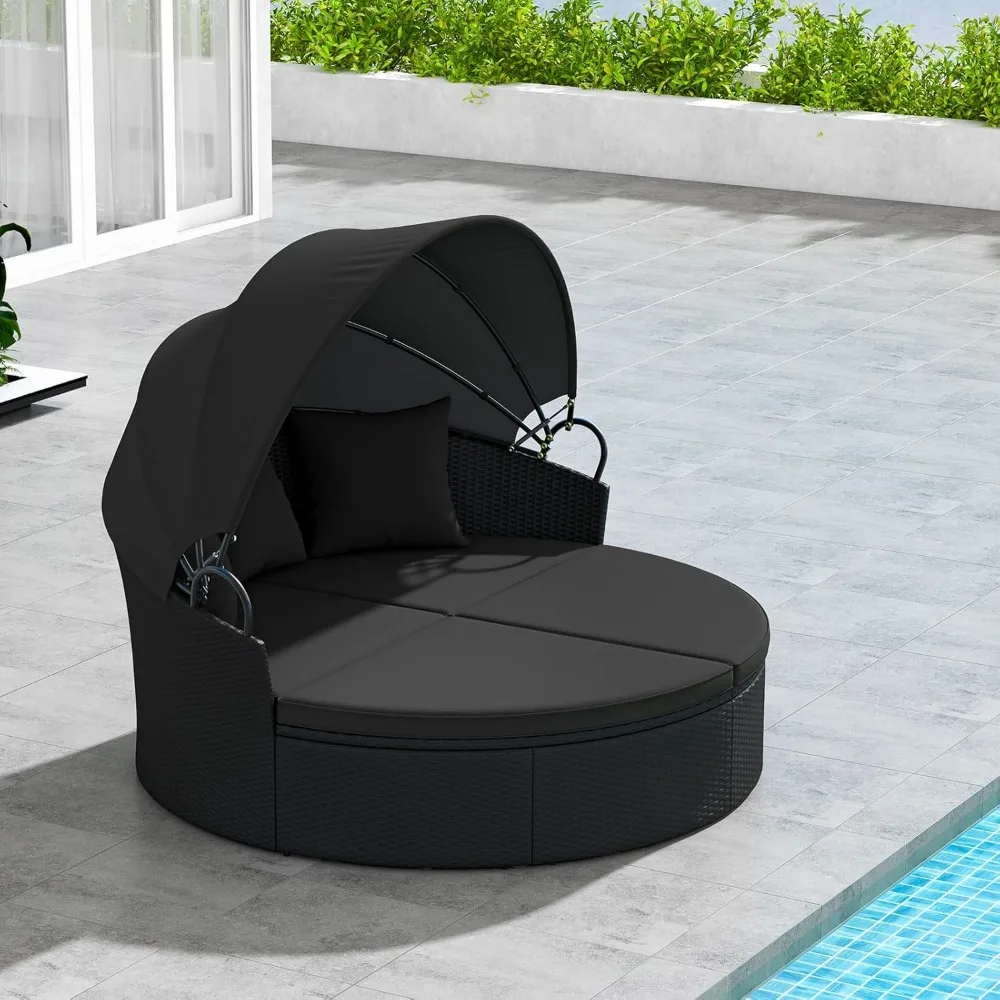 Outdoor Rattan Daybed Sofa 2