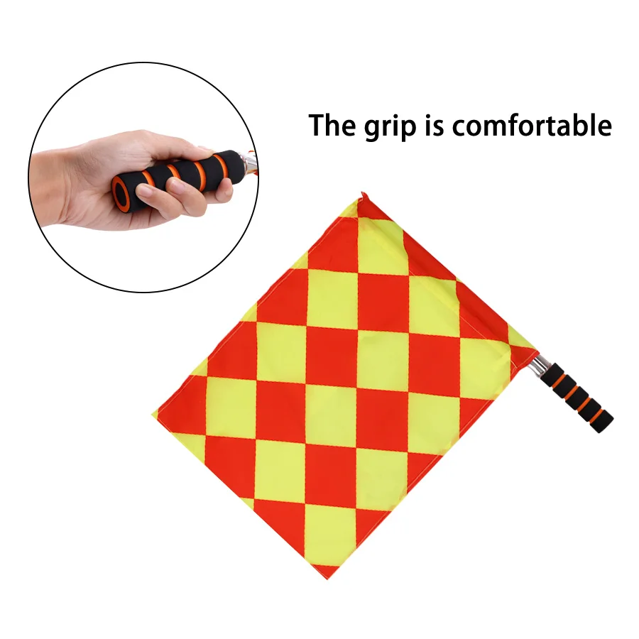 2pcs/set World Soccer Referee Flag Fair Play Sports Match Football Linesman Europe Flags Referee Equipment