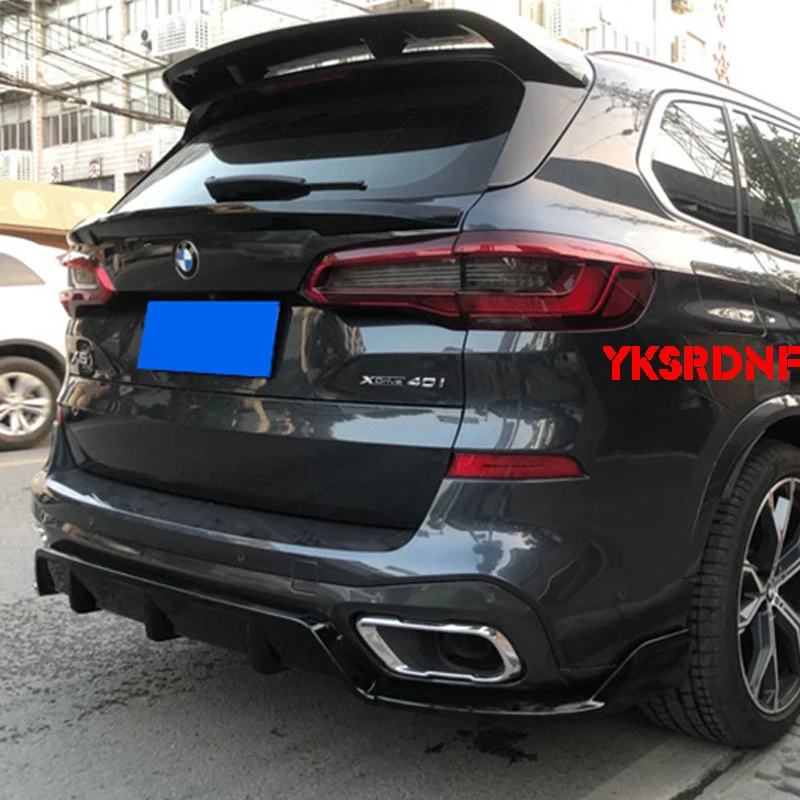 FOR BMW X5 G05-BLACK AORO KITS FRONT SPLITTER SIDE SKIRTS REAR DIFFUSER SPOILER