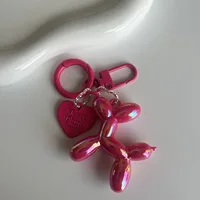 Jelly Cute Jelly Balloon Dog Keychain Pendant Cartoon Dog Chain Keychain - Lovely accessory jewelry gift for unisex keys 2