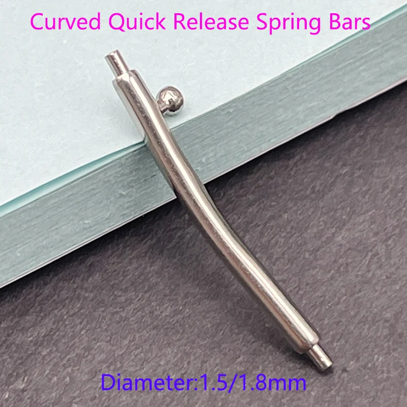 Premium Stainless Steel Curved Quick Release Spring Bars