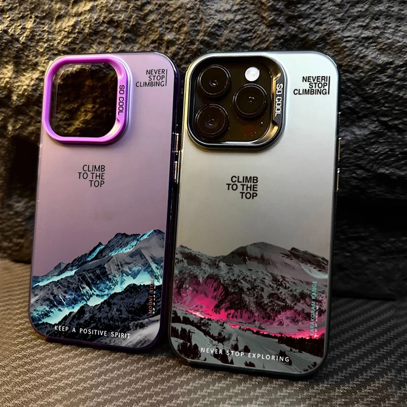 Snow Mountain Silver Phone Case - Image 8