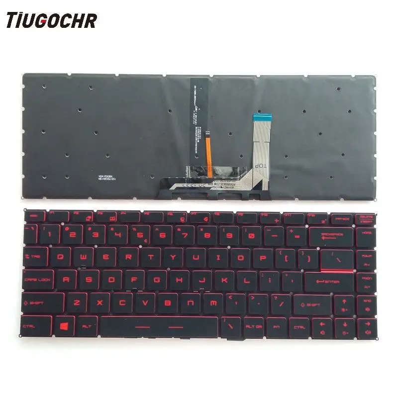 

Keyboard for MSI GS65 GF63 GF63 8RC GF63 8RD GF63 Thin 9SC Red Backlit
