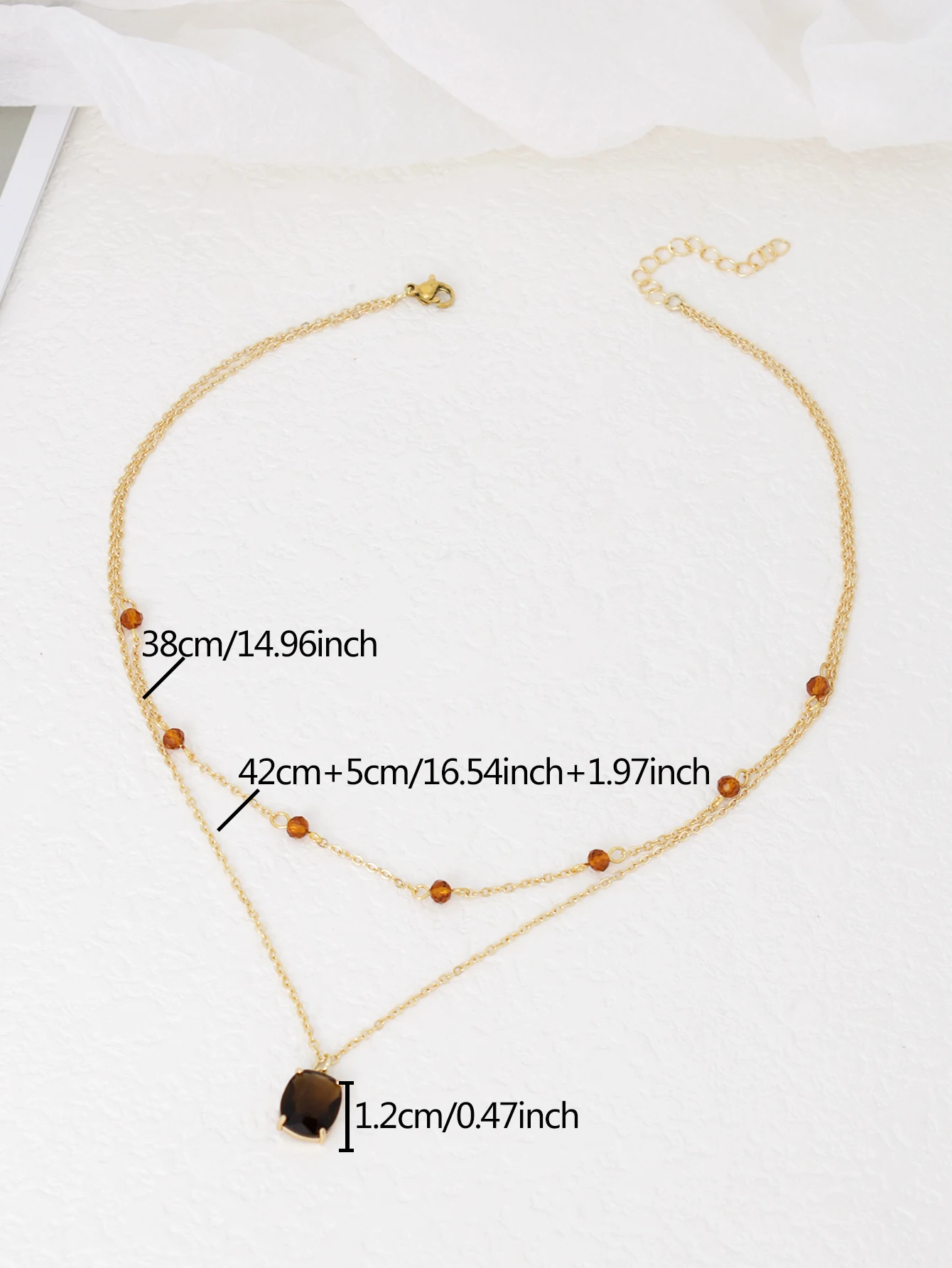 Retro square necklace daily party accessories for women