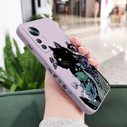 Cat Playing Silicone Phone Case - Fun & Durable Design for Redmi 15C 5G (Light Purple)
