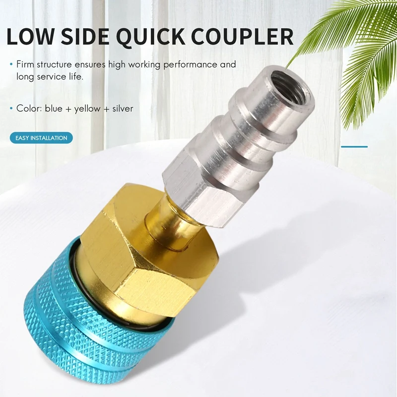 Attacchi Rapidi Connettore Rapido Regolabile R1234yf Kit Di Conversione Aria Condizionata Per Auto Refrigerante Aria Condizionata 86867341