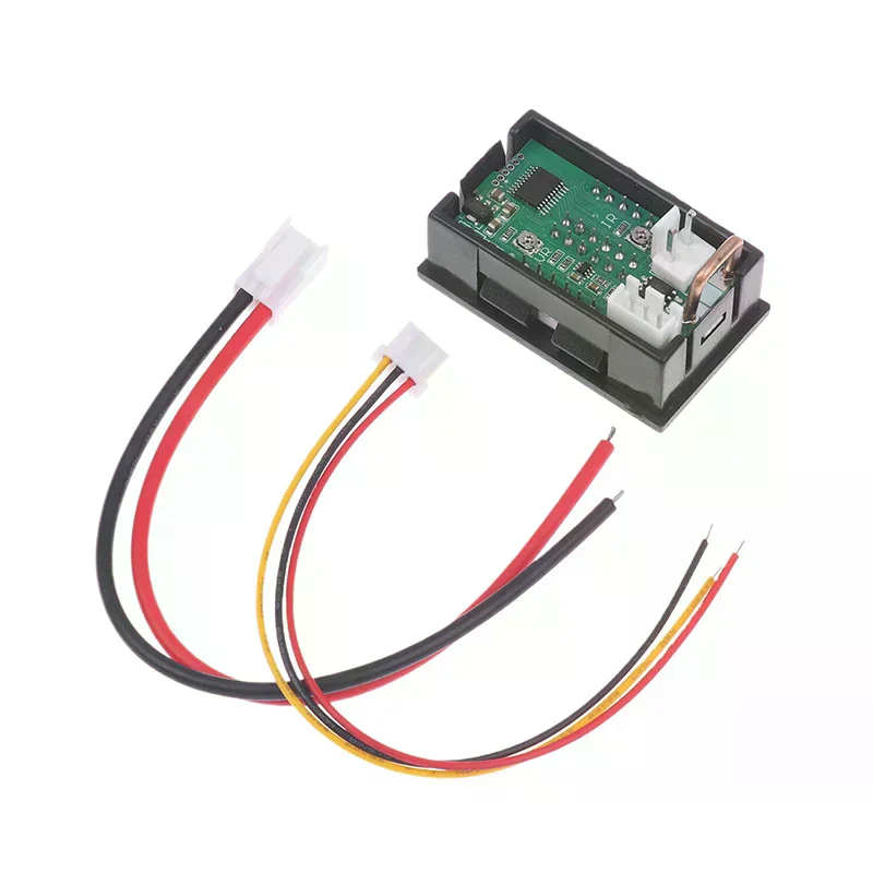 48*28mm 4자리 5선 미니 디지털 전압계 전류계 DC 100V 10A 전압계 전류계 듀얼 LED 디스플레이 광범위한 응용 분야