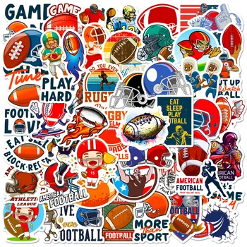 American NFL Sports Stickers Football Stickers Rugby Graffiti  for Phone Laptop Water Cup Car Travel Luggage Refrigerator