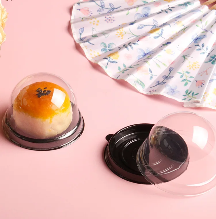 50pcs Clear Cake Boxes Mini Dessert Display Containers Cupcake Pastry Dome Lids Airtigh... - SKU CCB01453 - UGI Packaging