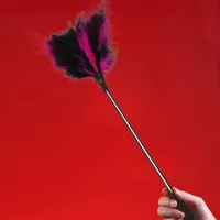 40CM Feather Paddles,,Pu Leather Whip Spanking Flogger Role Play Horse Riding for Horse Training Crop Equestrian bat 2