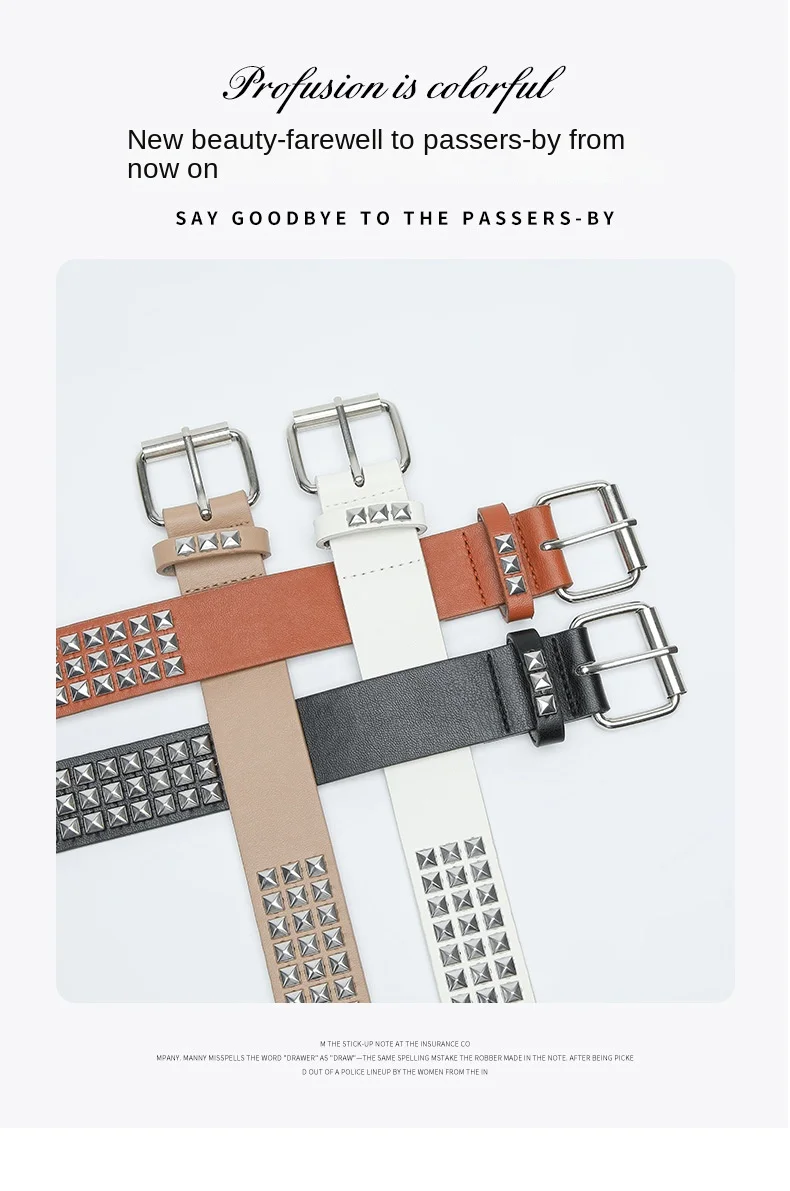 Пояс с шипами для женщин с украшением в виде пирамиды и заклепками в ...