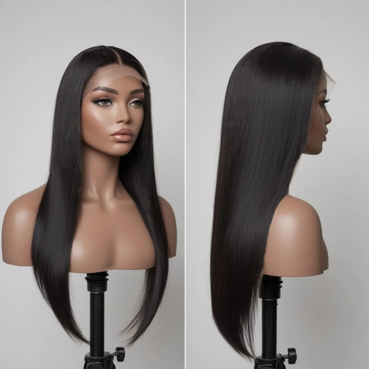 Parrucche lisce senza colla in capelli umani, pronte da indossare, con frontale in pizzo HD 13x6, parrucca frontale 13x4, parrucca da 30-40 pollici, parrucca con chiusura 4x4 5x5 per donna - immagine 2