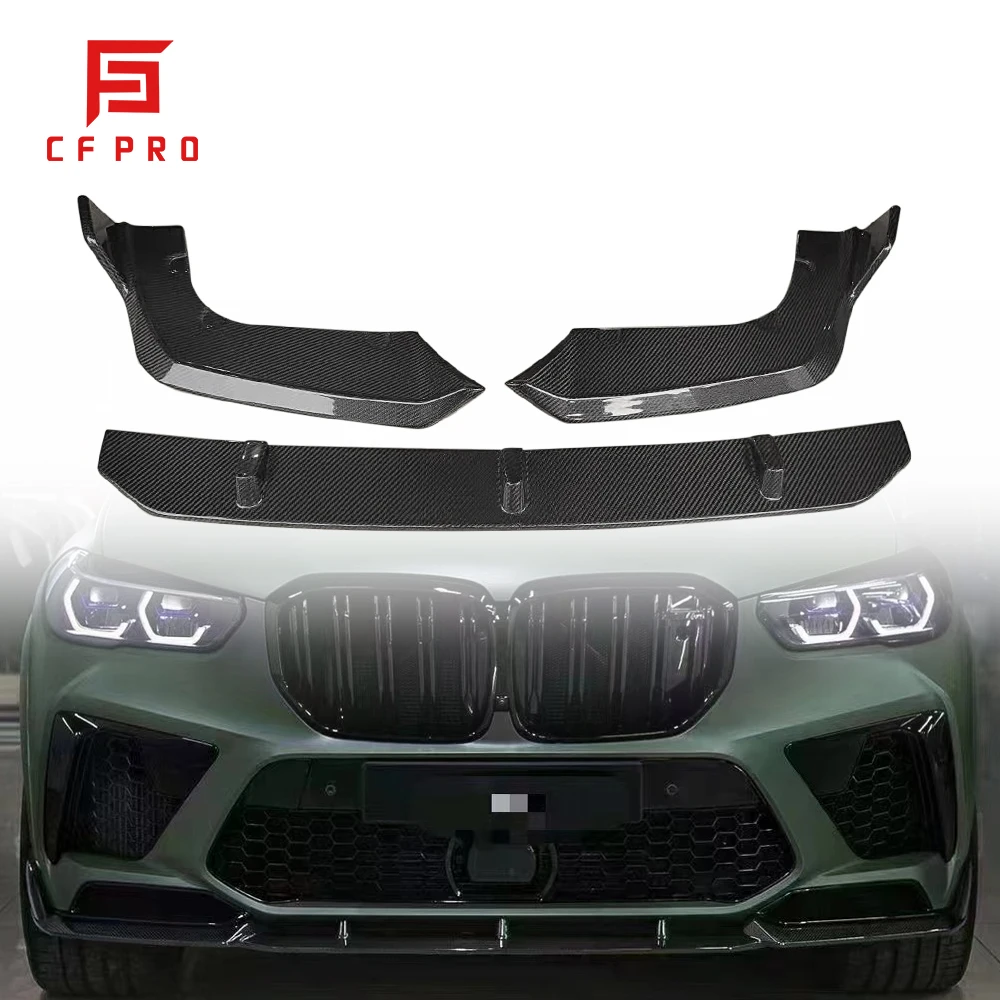 

Carbon Fiber Front Bumper Lip Splitter For BMW X5 M F95 Front Splitters Winglets Flaps Apron