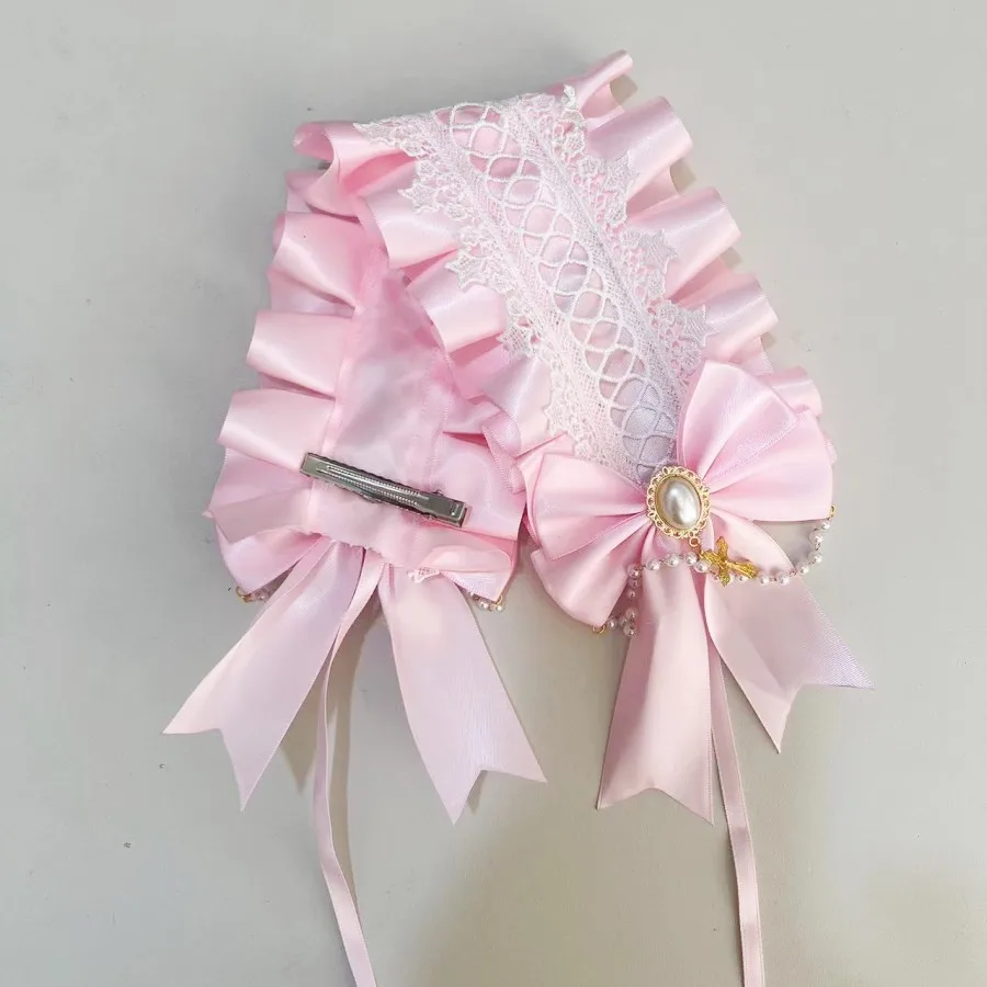 1Pcs Frauen Nette Spitze Gothic Lolita Stirnband Kopfschmuck Anime Maid Cosplay Haar Zubehör Headwear Kopfschmuck Haar Clips – Detail 28