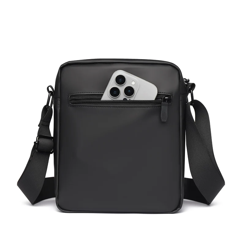 1 Men's Crossbody Bag, Zippered Closure with Adjustable Straps, Suitable for Daily Commuting and Work - Durable Construction