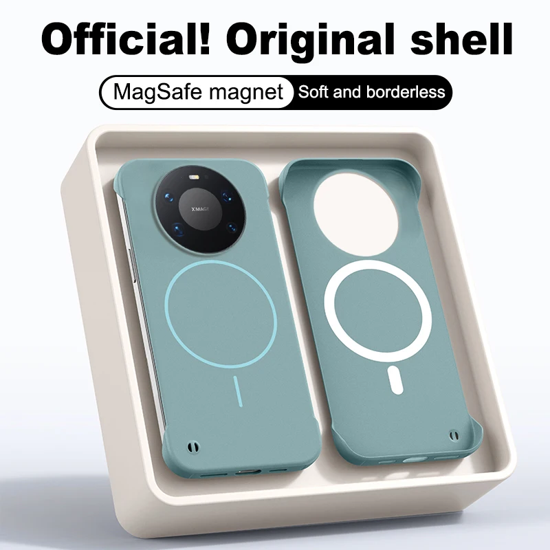 Ultra Slim Frameless Magnetic Charge Hard Phone Case - Candy Color Matte Protective Cover