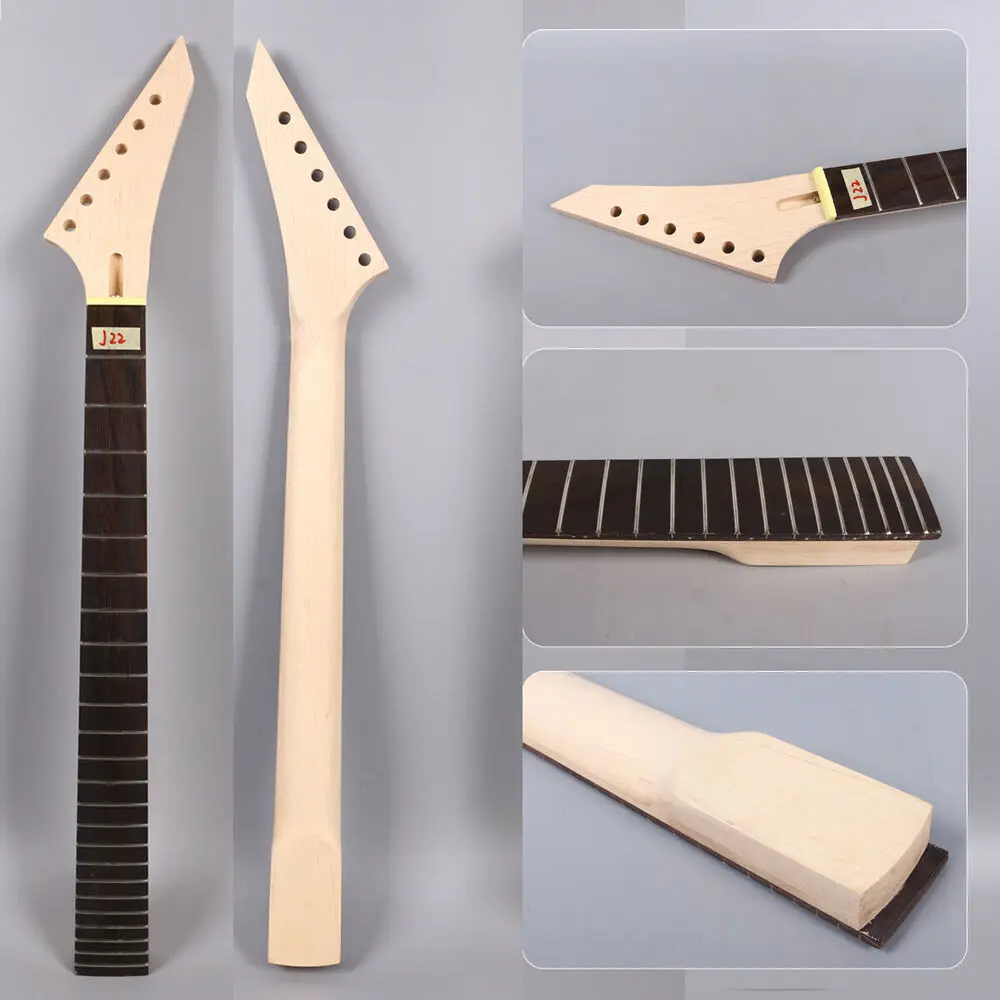 

Yinfente 24fret Maple Electric Guitar Neck25.5inch Rosewood Fretboard Guitar Replacement