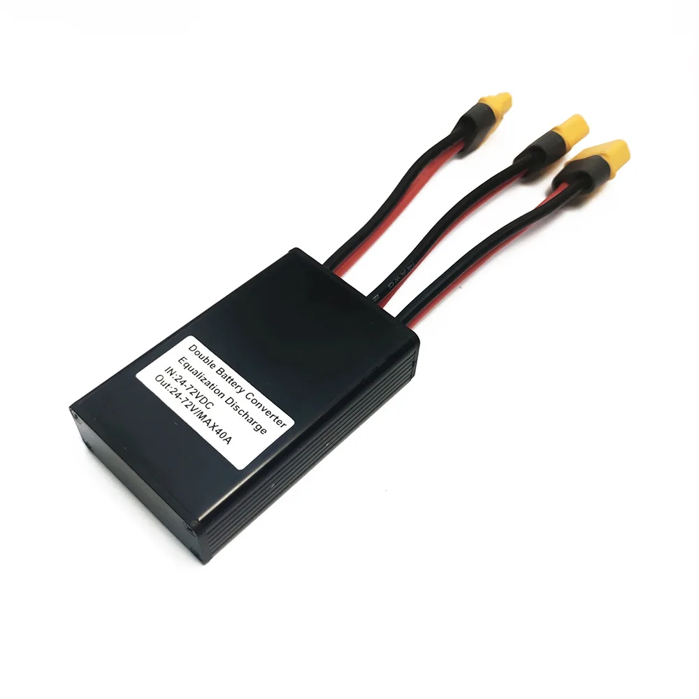 Electric Bike Double Battery Discharge Converter 20V‑72V E-bike Motor Dual Battery Parallel Module Adapter Discharge Balancer