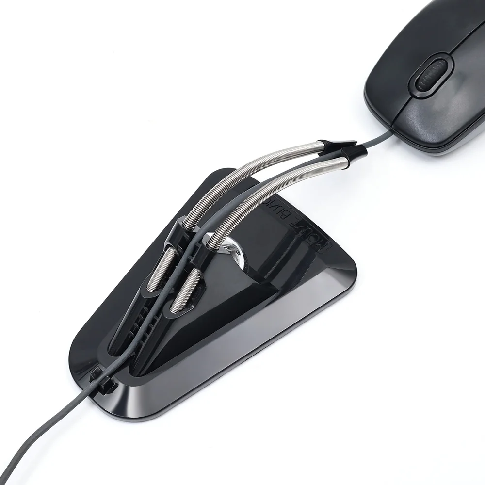 Desktop Mouse Wire Organizer Fixed Holder Computer PC Mouse Bungee Cord