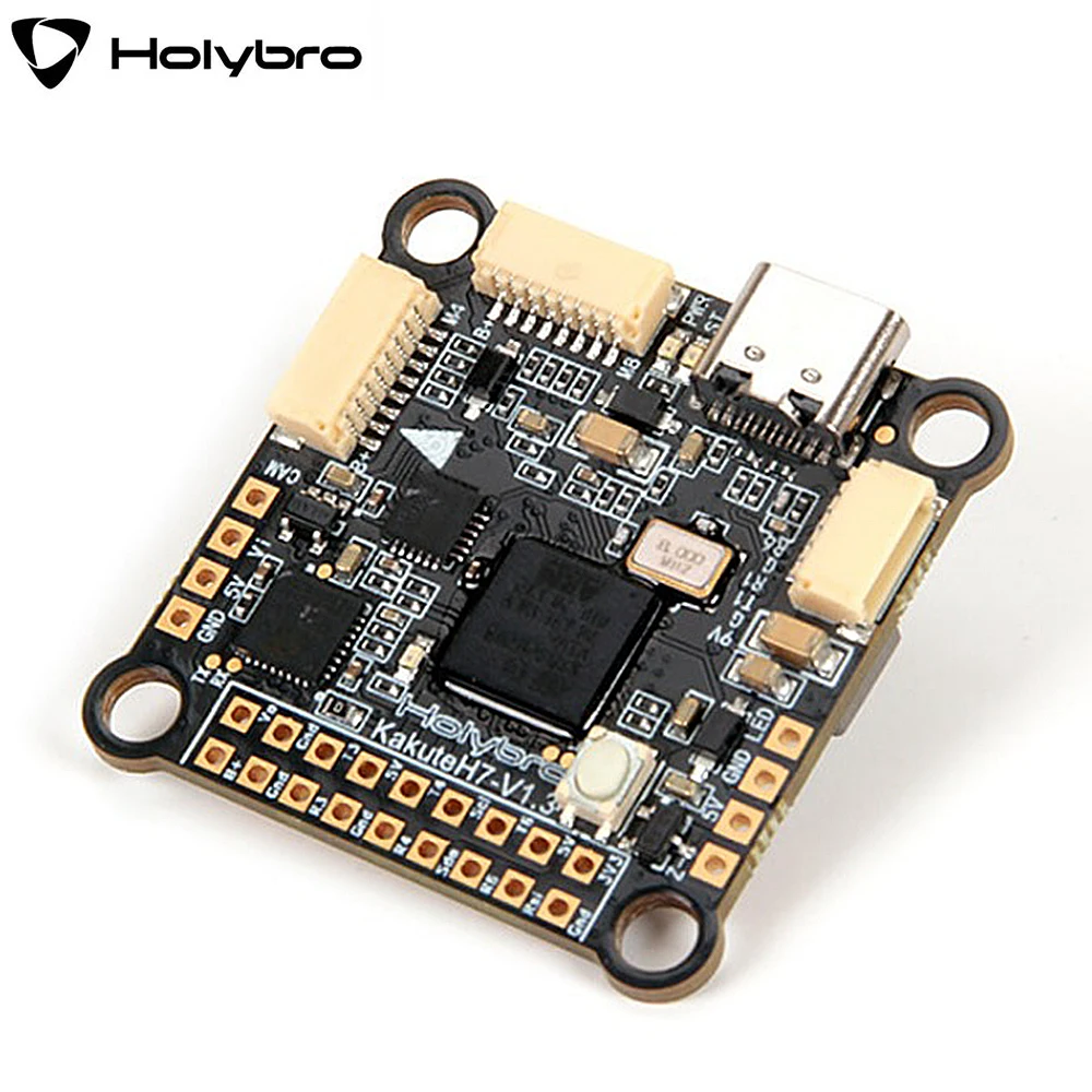 

HolyBro Kakute H7 V1.3 MPU6000 H743 Flight Controller Dual BEC Baro OSD Onboard Bluetooth 30.5X30.5mm 2-8S for RC FPV Drone