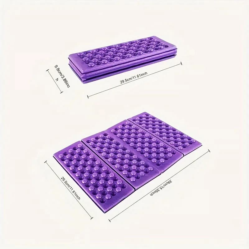 Sitting Cushion Outdoor Foam Padding Foldable Waterproof XPE Cushion Portable Chair Mat Solid Camping Accessories 385x275x11mm 6