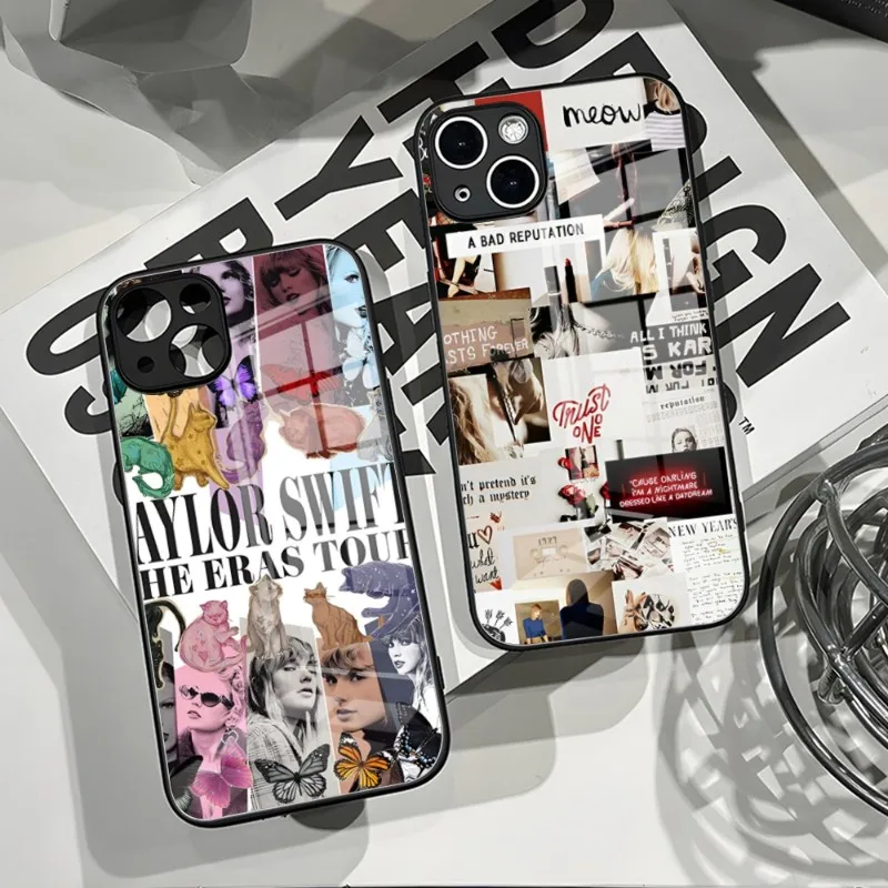 Etui Na Telefon Z Albumem S-Swifts-Singer-T-Taylors Dla Iphone'A 14 Pro Max 15 12 11 13 Mini X Xr Xs 8 7 6 Plus Se 2020 Szklana Osłona