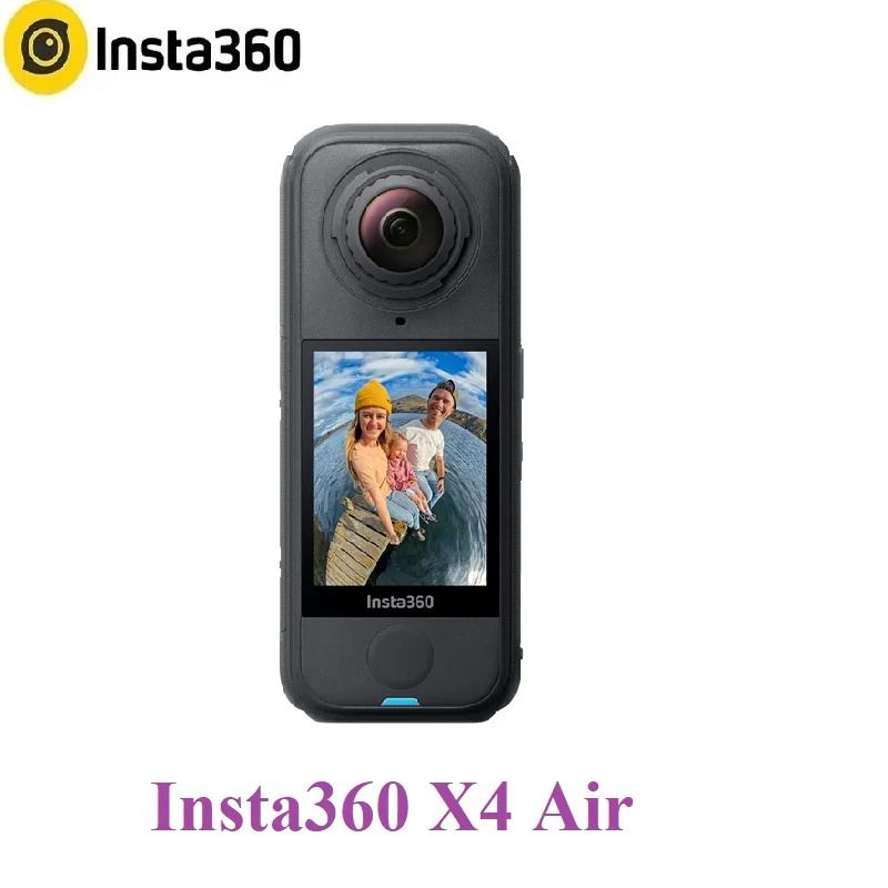 Insta360 X4 Caméra Aérienne 360° en noir, prête à capturer des vidéos 4K immersives.
