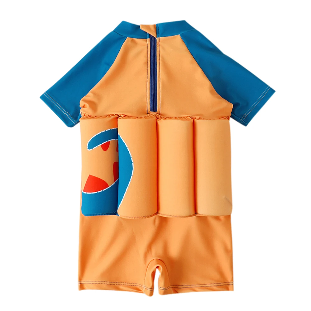 Children's Buoyancy Swimsuit Cartoon Print Swimwear Kids One-Piece Floating Rash Guards Bathing Clothes Boys Girls Swimming Suit kids swimsuits