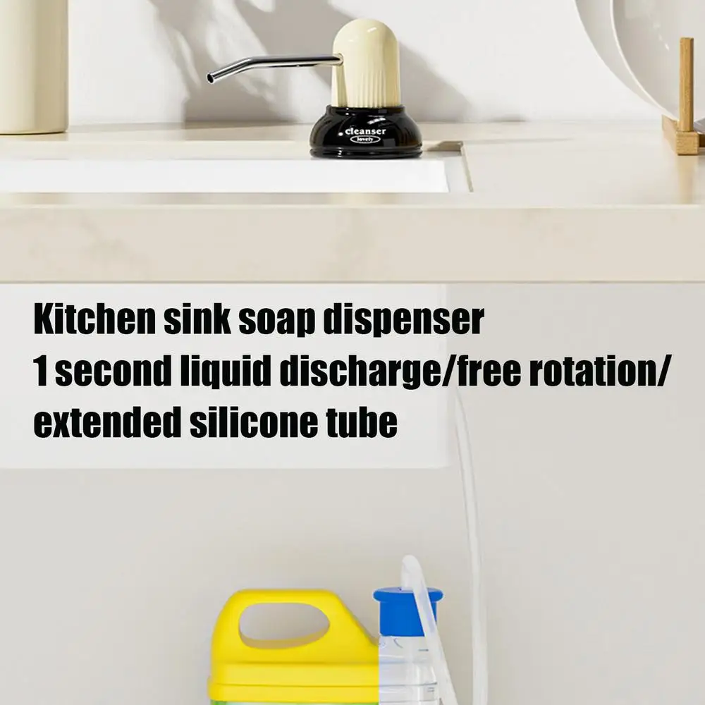 Description Picture 3 of itemSoap Dispenser Extension Tube Kit Kitchen Sink Liquid Soap Dispenser Bathroom Lotion Detergent Hand Press Pumps