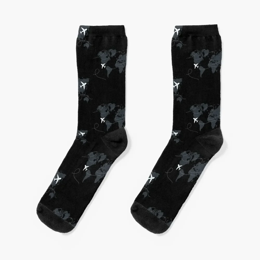 

Aircraft Map Socks funny gifts christmas gifts Socks Women's Men's