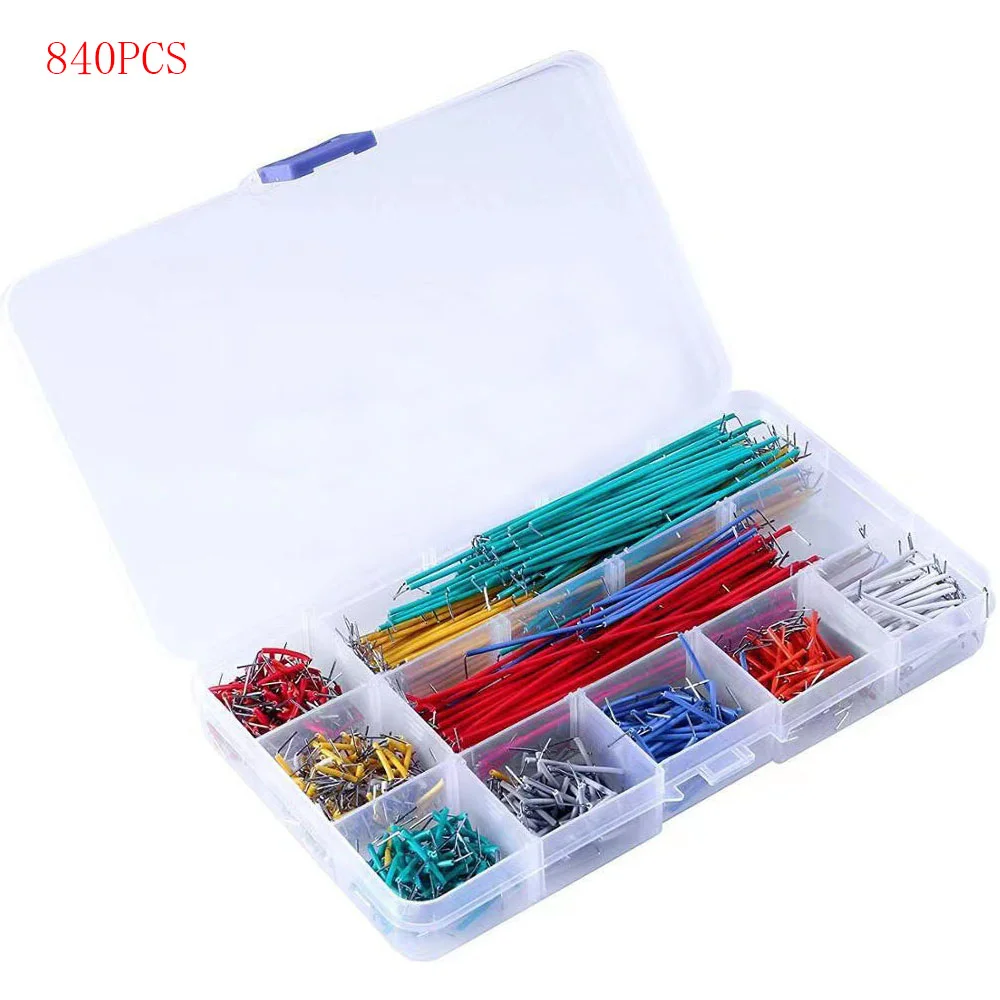 

140/560/840pcs Electronic Diy Bread Circuit Board Jump Wire Test U Shape Solderless Prototype PCB Breadboard Jumper Cable Kit