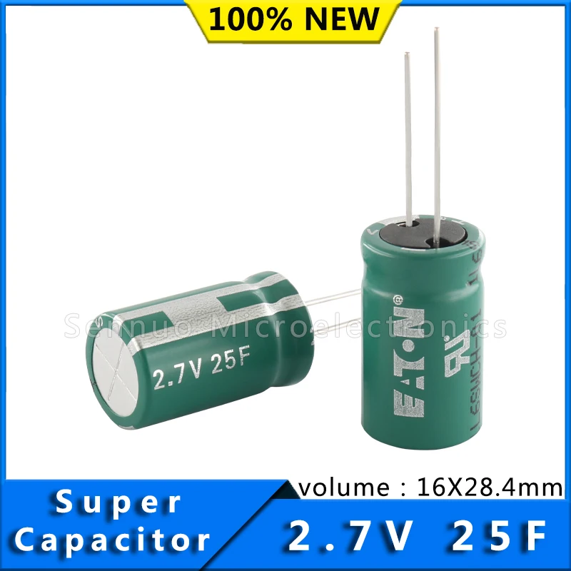 

NEW 2.7V 25F HV supercapacitorsCylindrical cells HV1625-2R7256-R farah capacitance Low ESR high power density 2.7V25F 16x28.4mm