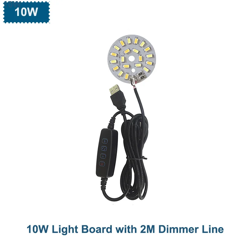 2m Line Length DC 5V USB LED Lights 3 Colors 10W Desk Book Lamp with Switch cable Dimmable Bedroom Reading USB Night Light