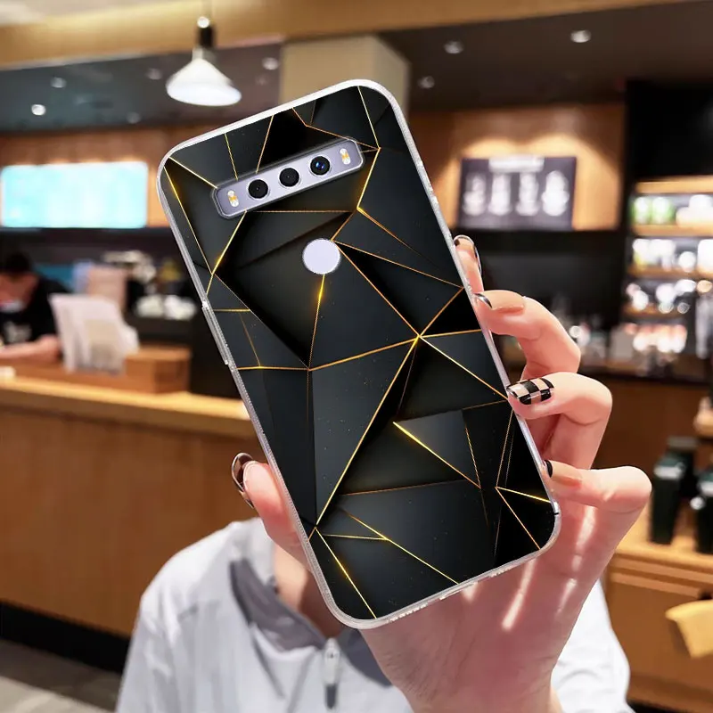 Luxury Shockproof Clear Soft Silicone Phone Case with Flower Design