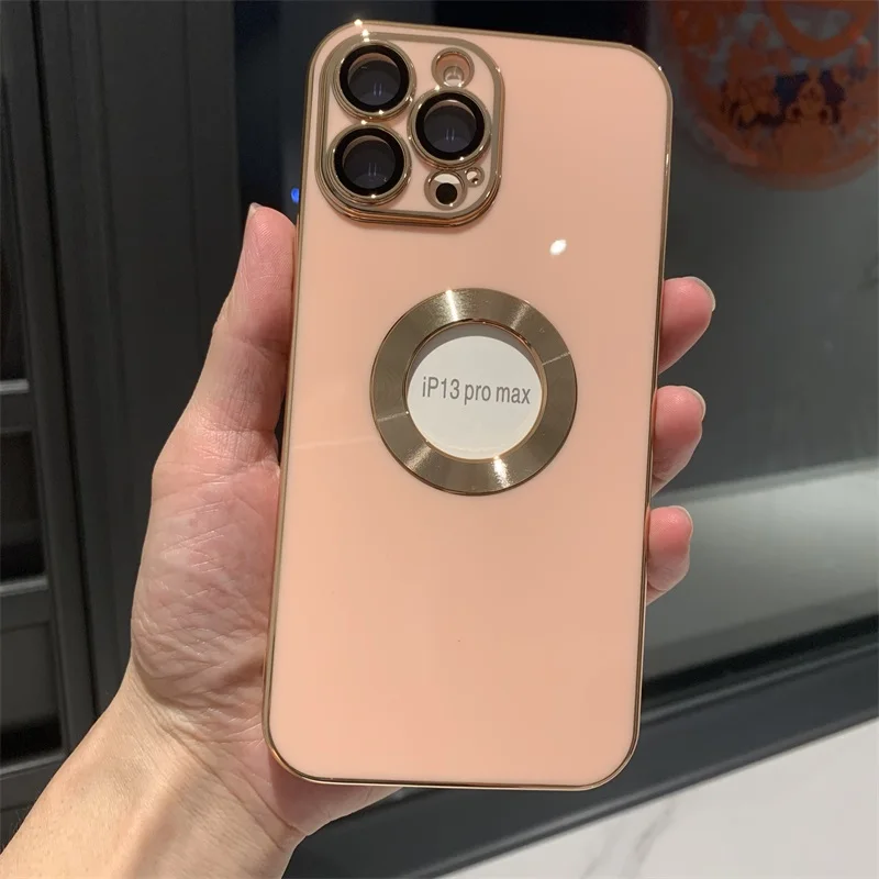 New luxury case for iphone 11 12 13 mini pro MAX back cover bumper etui capa CD pattern plating dropshipping