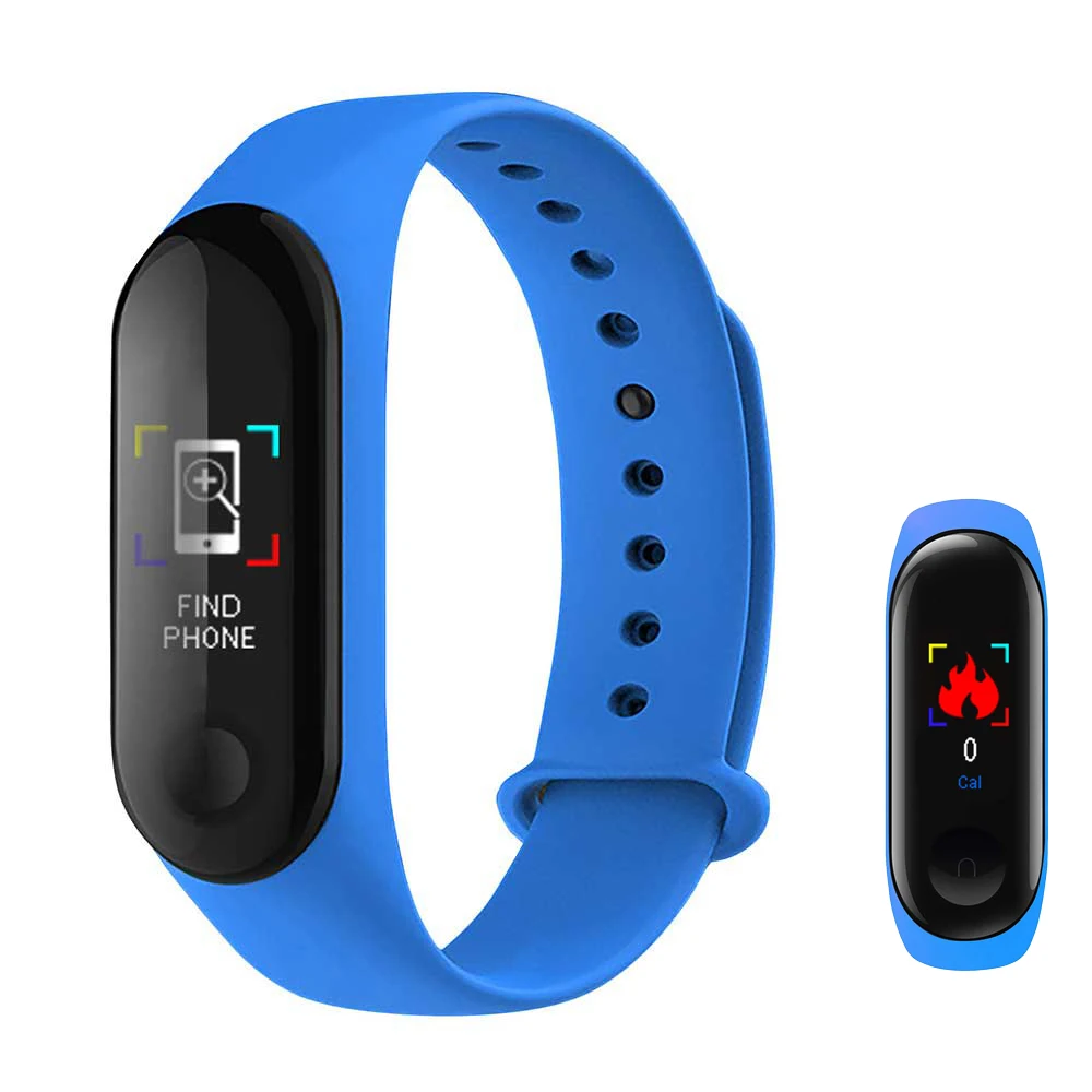 M3 Plus Sports SmartWatch Heart Rate Blood Pressure Monitoring Waterproof Smart Bracelet Men's Women's Multi-function Watches 