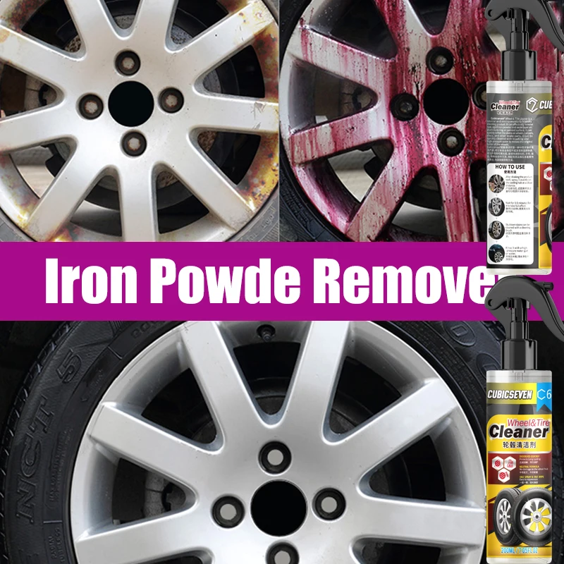 200ml Car Iron Powder Remover Dust Rust Cleaner Auto Wheel Hub Rust Prevention Spray Paint Care Brake Cleaner Car Accessories iron remover,wheel iron remover