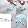 10Pcs Disposable Shower Drain Hair Catcher Round Hair Catchers Waterproof Adhesive Mesh Stickers for Shower Drain Cover Bathroom 3