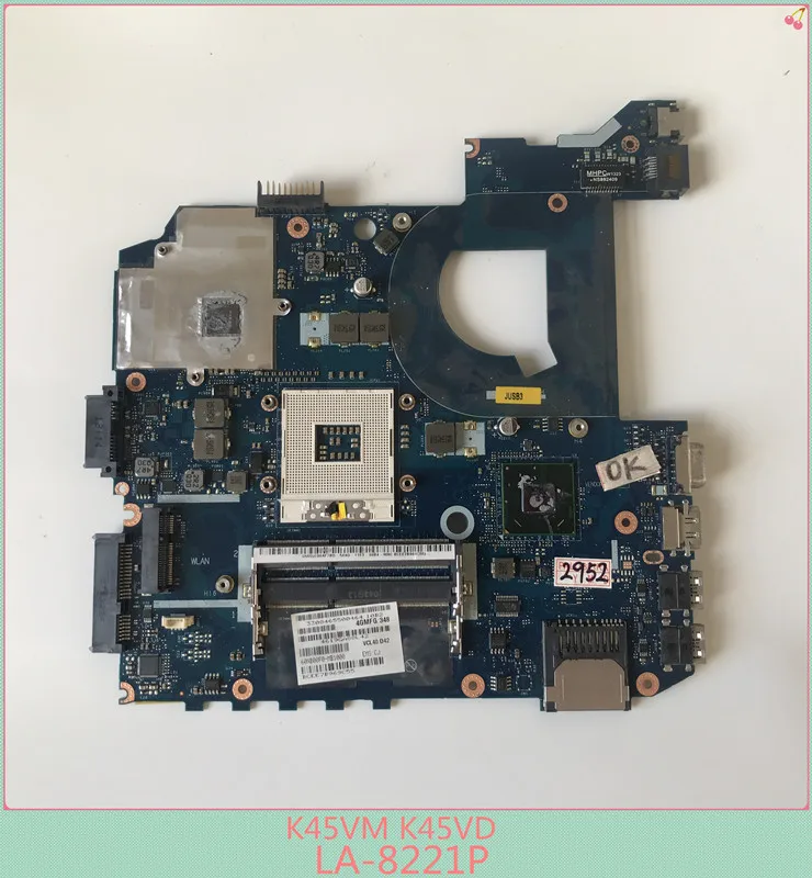 Для ASUS K45VM K45VD A45V K45VJ K45VS P45VJ материнская плата QCL40 LA-8221P REV1.0 GT630M тест ОК |