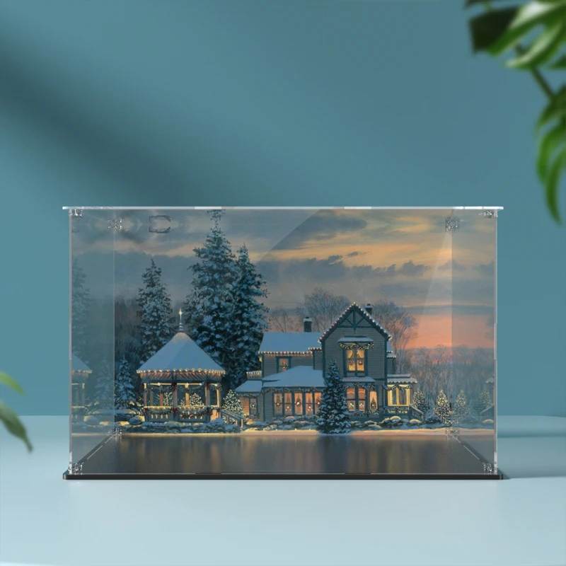 Acrylic display box for lego 21330 display case for Home Alone building block dustproof clear   showcase toy bricks storage box 2