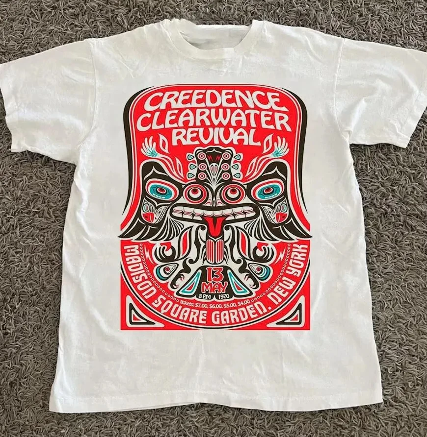 Vintage 1970er Jahre Kollektion Garden Clear-Water-Cree-dence Reval Geschenk für Fan Tour Konzert Album Unisex T-Shirt
