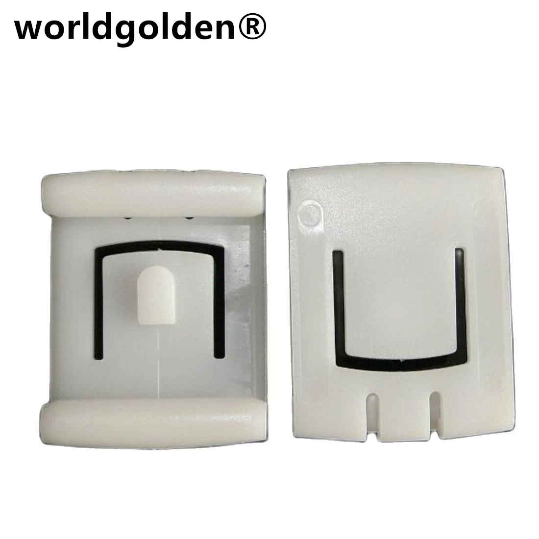 Worldgolden Auto Elementi Di Fissaggio Pom White Seat Slide Block Per Vw Jetta 191881213