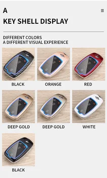 Custodia per Chiave/telecomando per Mercedes Benz E GLE Class A220 W213 E200 E300 E220 E320 E260 E43 accessori Auto - Guscio della copertura della custodia della chiave dell automobile dell abs della fibra di carbonio