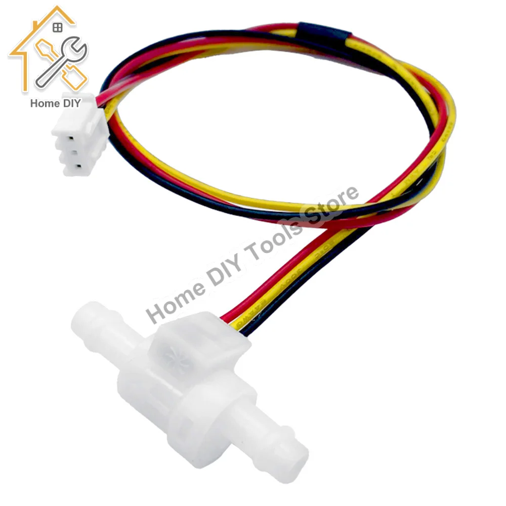 Water Flow Sensor 0.05-1.5L/min Mini Hall Effect Liquid Flowmeter Fluidmeter Counter Coffee Machine