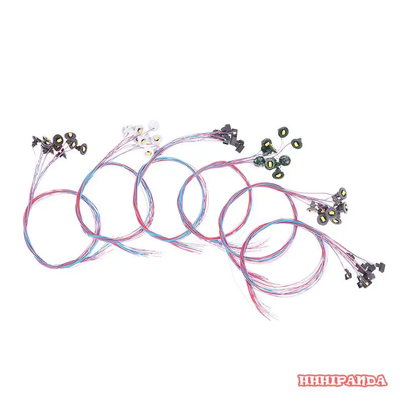 미니어처 LED 조명 풍경 시뮬레이션 야외 빌보드 모델 DIY 램프, 10 개, 1/87 체중계, 3V