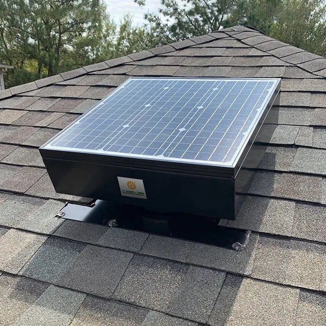 40 Watt 2040 CFM Black Solar Powered Attic Fan Roof Vent for Roof Air  Ventilation Fan without Electric Power - AliExpress