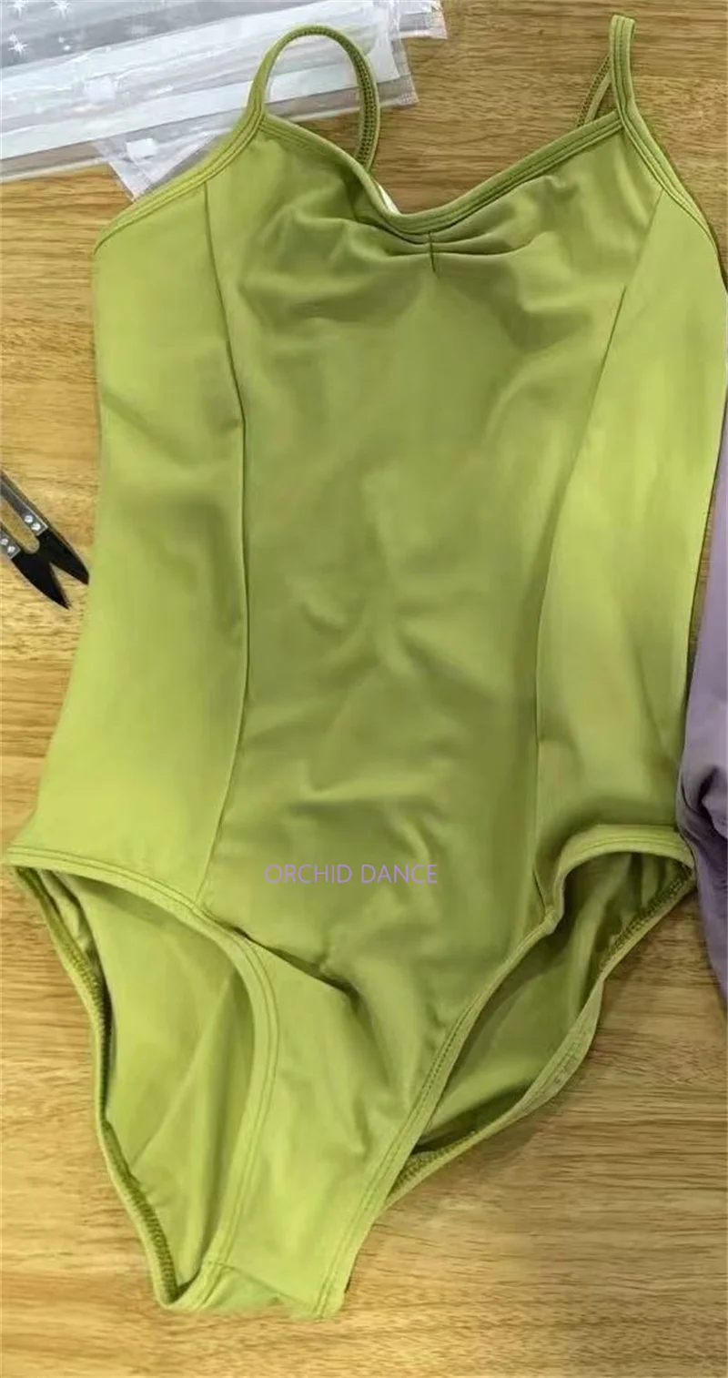 Günstige hochwertige Matt Nylon Spandex Training Tanzkleidung Mädchen Kinder Kinder Frauen Erwachsene Leibchen Ballett Trikots zu verkaufen – Detail 10